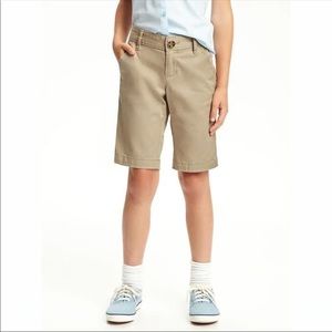 Old Navy Khaki Uniform Shorts Girls size 8